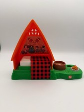 Fisher-Price Little People A-Frame Camping Cabin Toy with Sounds