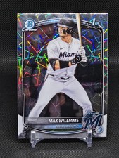 2025 Bowman Draft Chrome Max Williams 1st #BDC-68 Laser Refractor MLB Marlins 
