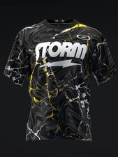 Custom Name STORM - LIGHTNING BLACKOUT Bowling Jersey Men's  Women's Size