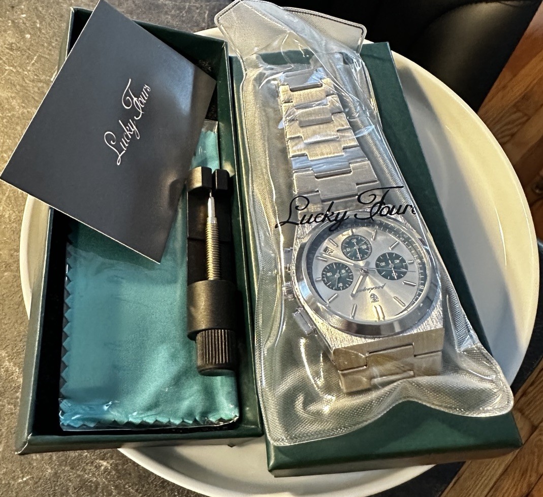 Lucky Fours Men's Luxury Watch- Silver | eBay