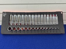 Mac Tools 30pc 12 Metric Shallow Deep Socket Set Foam7e-12met Pkg029800