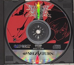 Sega Saturn Vampire Savior - Case + Disk + Manual - Tested