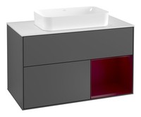 Villeroy & Boch Finion Waschbeckenunterschrank FüR Becken Mittig Regal Rechts...