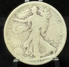1917 D United States Walking Liberty Half Dollar 50C Silver Coin Obverse MM