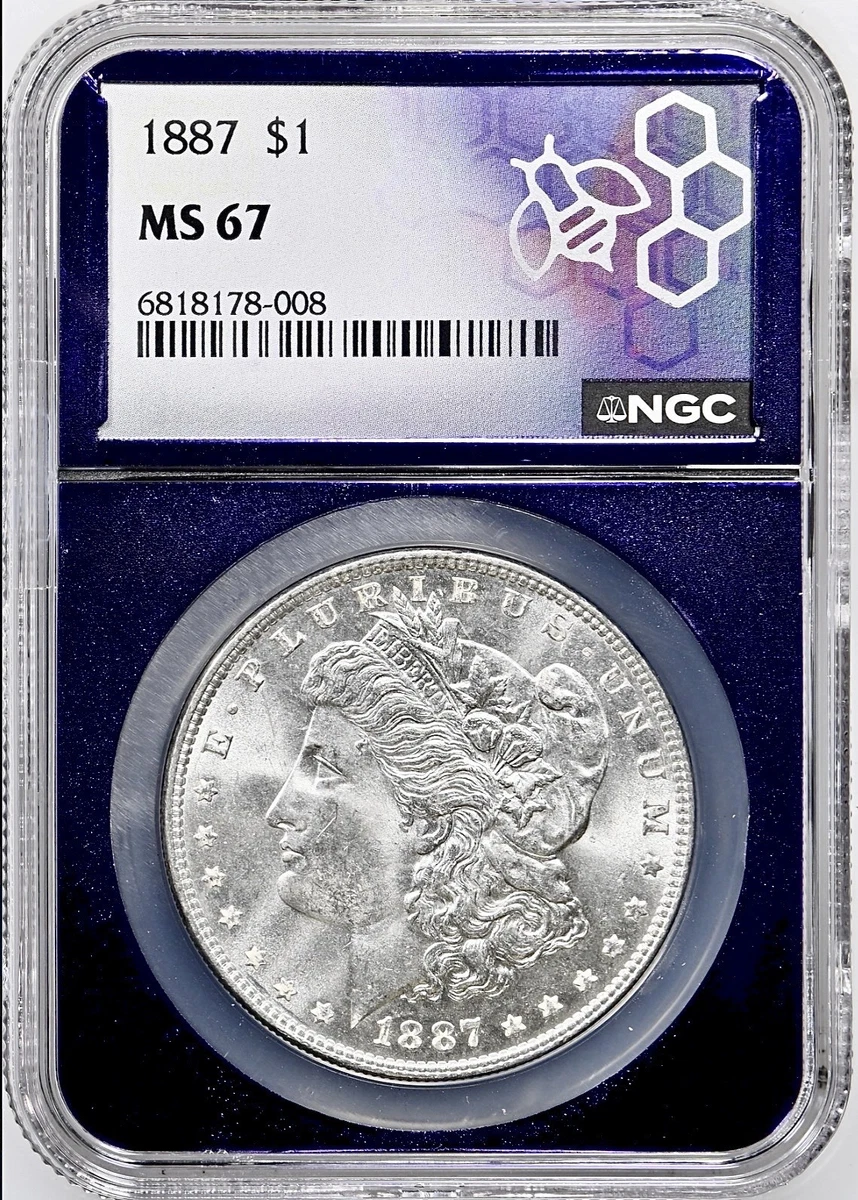 MS 67 Graded 1887 Year Morgan US Dollars (1878-1921) for sale | eBay
