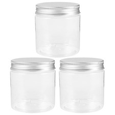 3 Pcs Bocaux Pour La Confiture De Stockage Pot Mason Avec Couvercle Hermétique