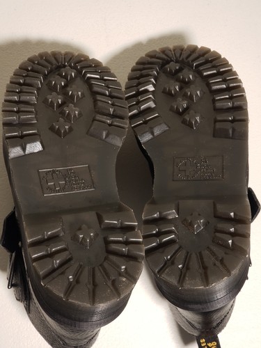 Dr. Martens Devon Heart Damen-Plateaustiefel aus Leder schwarz US-Größe 6 - Bild 13 von 18