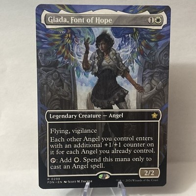 [1x] Giada, Font of Hope - Borderless Near Mint, English Foundations Singles MTG