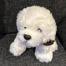 Paws Bichon Frise  White Puppy Dog Soft Plush Toy with Tag RARE