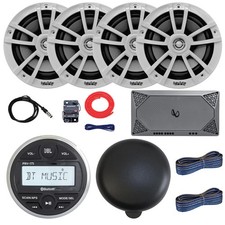 JBL PRV-175 Marine Receiver With Cover, 4x 6.5" 225W Speakers, 4-Channel Amp