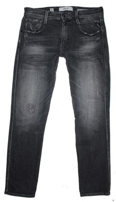 Replay Herren Jeans Hose M 914 ANBASS Skinny Stretch W32 L30 schwarz M914