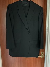 CANALI Black Two Piece Suit. 44 in Chest. 41 in Waist. 29 in Inside Leg