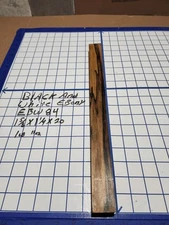 Black and White Ebony  Wood turning  blank  1 5/8 "x 1 1/4 "x  20 " EBW84