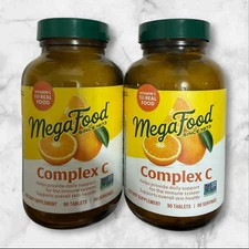 FOR 2 MegaFood Complex C 90ct EXP2027+ BRAND NEW SHIPPING