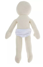 Peachtree Playthings Bendable Muslin Doll - 18" New