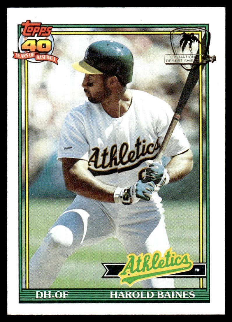 1991 TOPPS DESERT SHIELD HAROLD BAINES #166