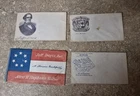 4 Original Confederate Envelopes CSA Civil War Jefferson Davis Southern Rights