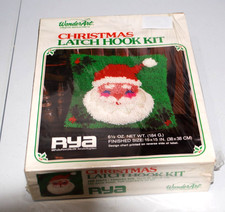 "Vintage Santa Latch Hook Kit 15"x 15" Does not include Latch Hook Tool