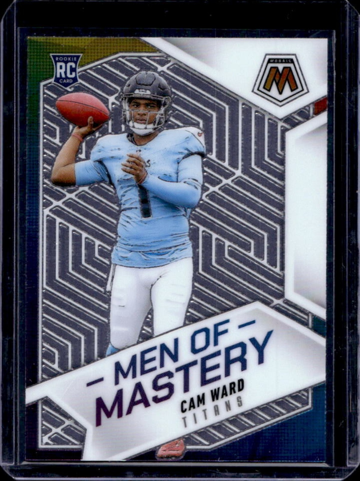 2025 Mosaic Cam Ward Men of Mastery RC Rookie #17 Titans