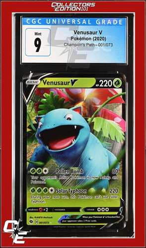 Venusaur V graded CGC 9 for sale on eBay