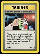Rocket's Secret Experiment 120/132 1st Edition Gym Challenge Pokémon Card