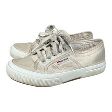 SUPERGA Classic Year Round Big Kids White Sneakers Size 12.5 100 Cotton