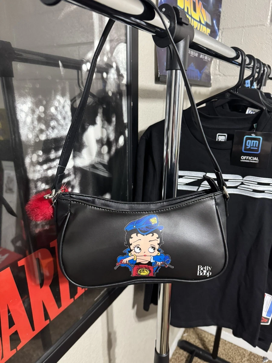 Betty Boop Shoulder Bags Faux Leather Exterior Handbags for Women