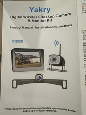 Yakry Wireless RV Backup Camera System 5" LCD Monitor IP69 Waterproof