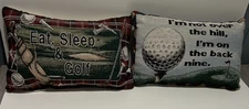 "I'm Not Over The Hill. I'm On The Back Nine" and  Golf, Eat Sleep Pillows