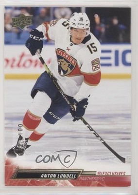 2022-23 Upper Deck Series 1 UD Exclusives 82/100 Anton Lundell #76 m0p
