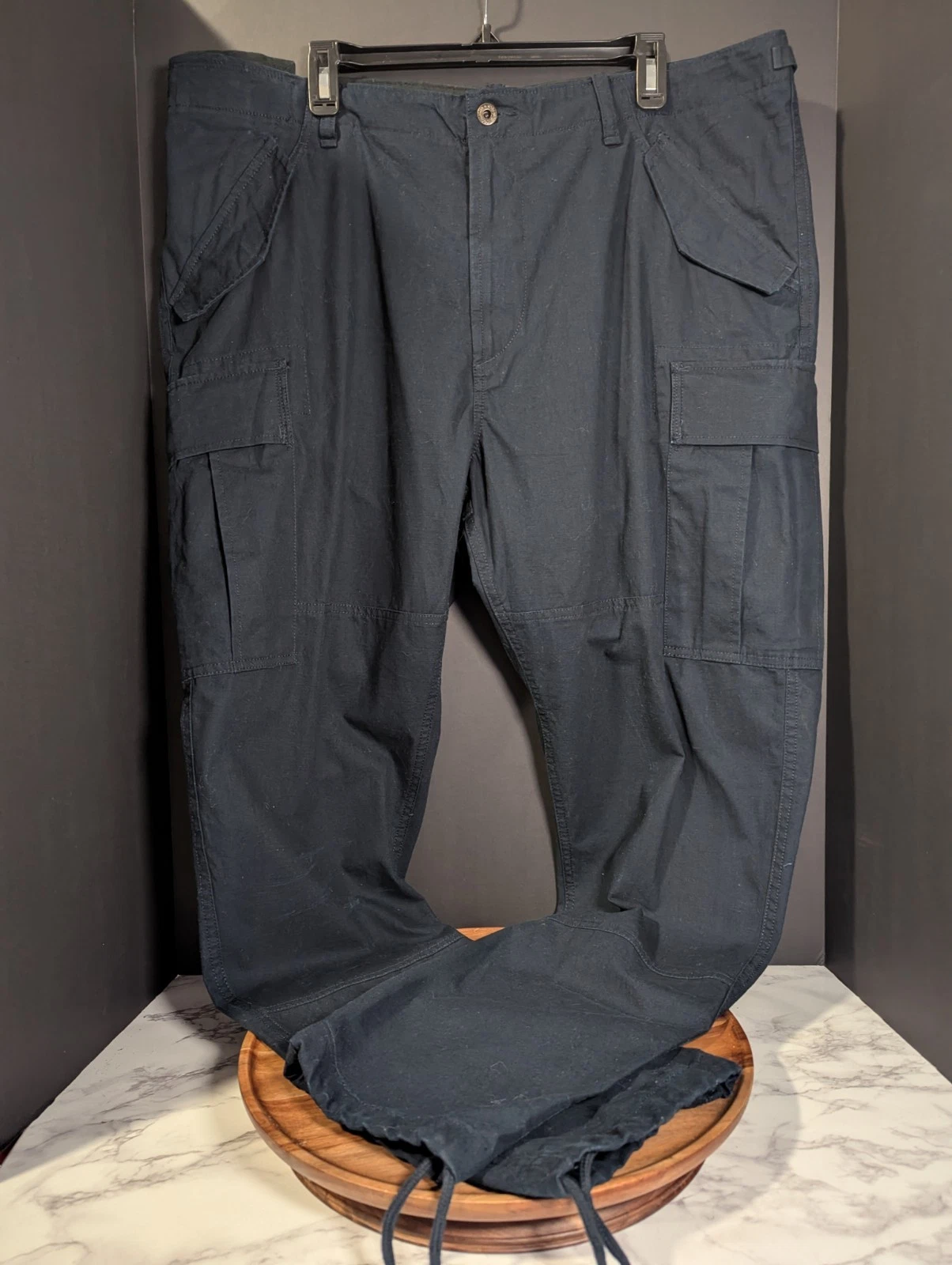 Men Polo Ralph Lauren Utility Pants Navy Blue Classic Fit Size 40/32 Surplus...
