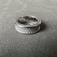 David Yurman Streamline Collection for Men Ring Sterling Silver / Diamonds SZ 10