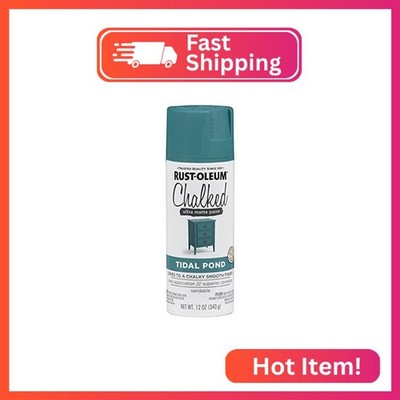 Rust-Oleum Tidal Pond Chalked All-in-One Ultra Matte Spray Paint | One Coat Cove