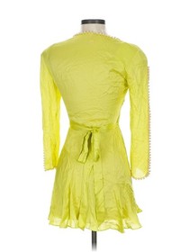 Agent Provocateur Francis Yellow Silk Faux Pearl Mini Gown XS *NO SIZE TAG*