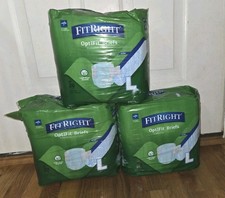 Medline Ultra Fit Right Opifit Briefs Large 60 Ct 3 packages of 20 Diapers Adult