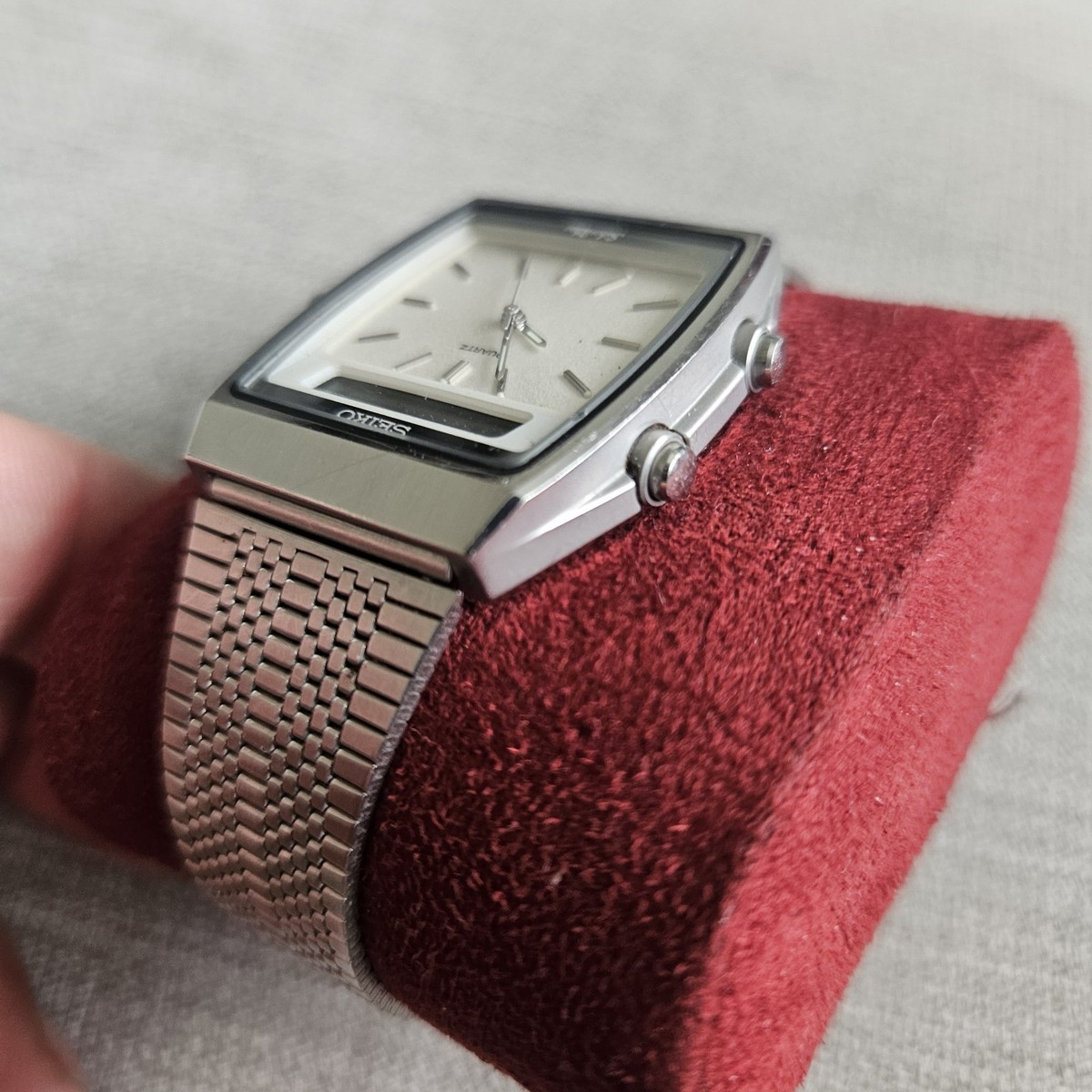 SEIKO ALBA SILVER WAVE アナデジ