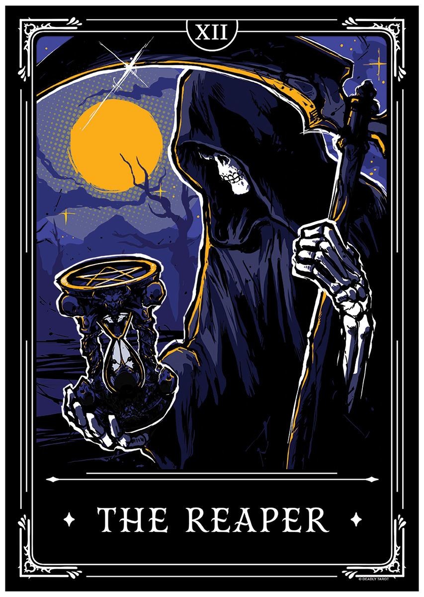 Deadly Tarot Legends - The Reaper Mini Poster