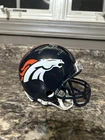 John Elway Signed Mini Helmet NFL Denver Broncos Mounted Memories COA