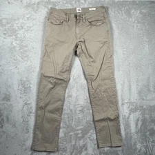 Flint and Tinder Pants Mens 31x30 Slim Fit Khaki Beige Stretch Chinos Casual