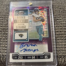 2023 Contenders Optic BRENTON STRANGE Rookie Ticket Auto Purple Puls RC /21