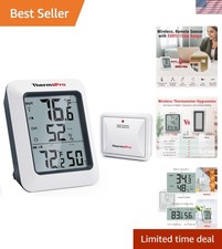Smart Wireless Thermometer: 500ft Range with Trend Indicator Accurate Readings