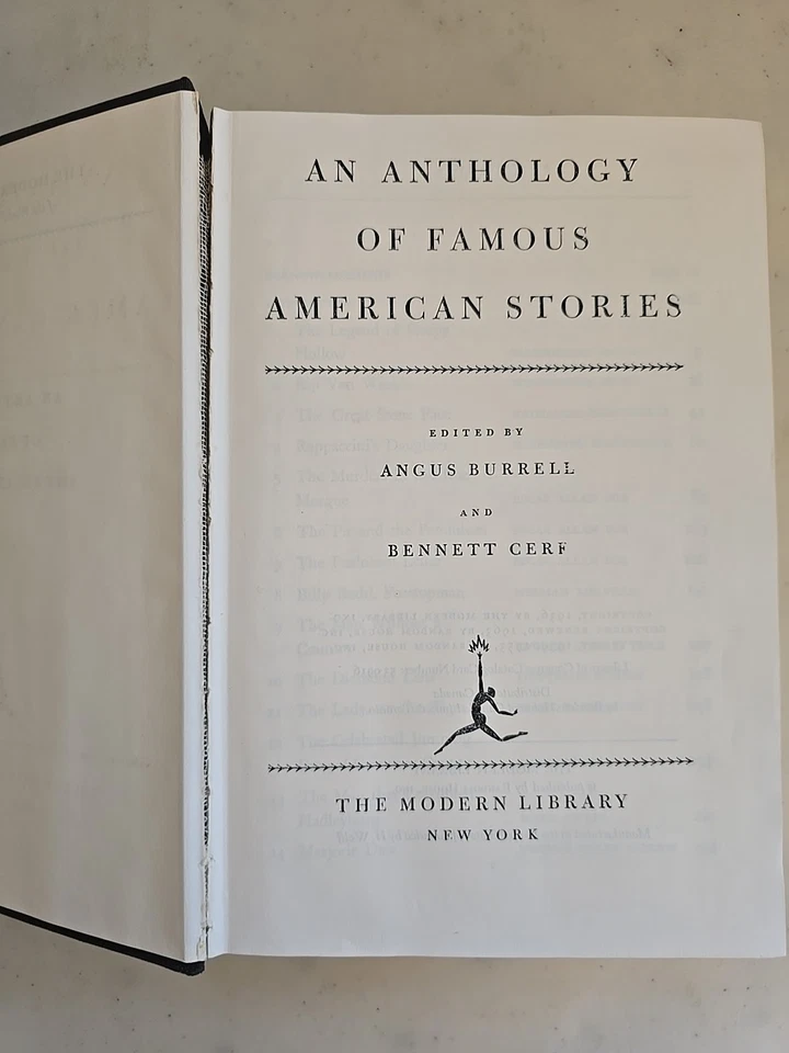 An Anthology of Famous American Stories 1963, Burrell and Cerf Modern Library Ed - Imagem 3 de 4