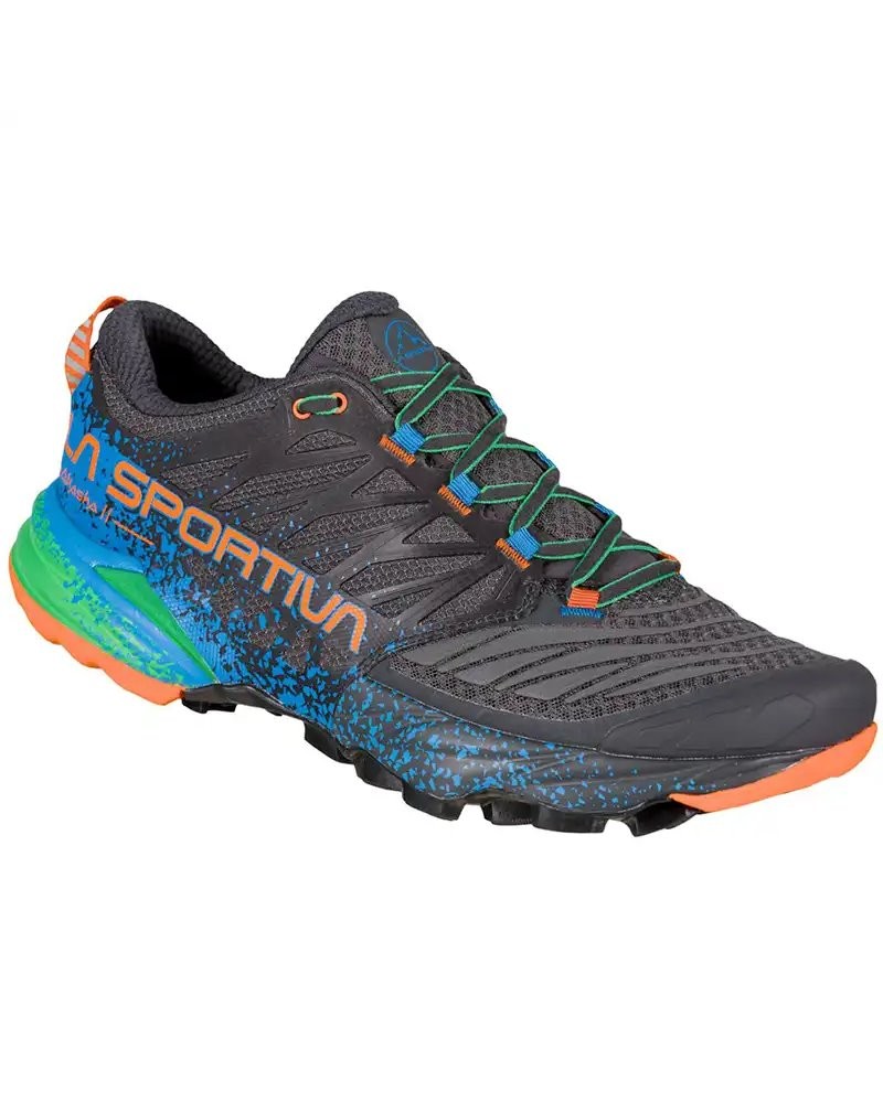 La Sportiva Akasha II Zapatillas De Trail Running Para Hombre, Carbon/Flame