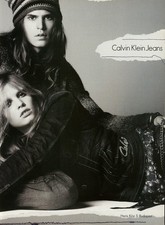 CALVIN KLEIN magazine AD #291 RARE 2007 JAMIE BURKE Karl Lindman FOREIGN