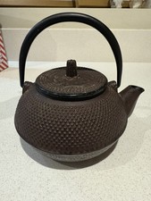 Japanese Cast Iron Pot Tea Set Black w/ STRAINER