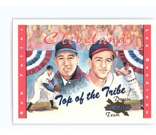 2001 Sunoco Dream Team Top of the Tribe Bob Feller / Lou Boudreau #11