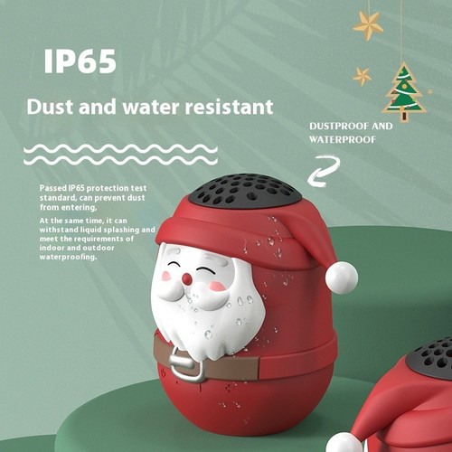 Mini Santa Claus Bluetooth Speaker – Cute Portable Waterproof Stereo, USB Rechar - 第 4/5 張圖片