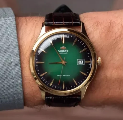 Orient Bambino TAC08002F0 Automatic Green Dial 42mm New Full Set