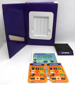 Utopia Intellivision Complete W/ Overlays & Manual CIB Tested & Working