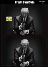 Donald Trump Credit Card Smart Sticker Skin Small Chips Bank Debit Card